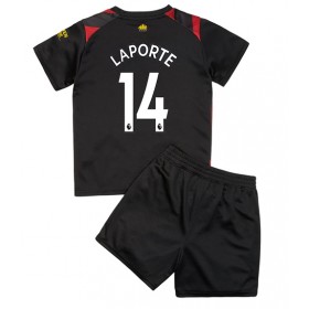 Baby Fußballbekleidung Manchester City Aymeric Laporte #14 Auswärtstrikot 2022-23 Kurzarm (+ kurze hosen)